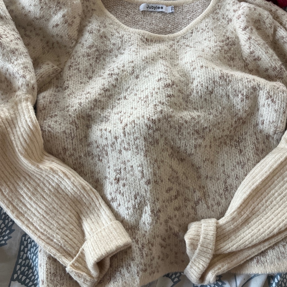 Pull Jubylee gold and beige